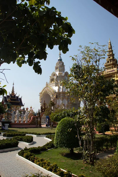 Thailand Ben Chiang Rai Wat Saeng Kaeo Tempel — Stockfoto