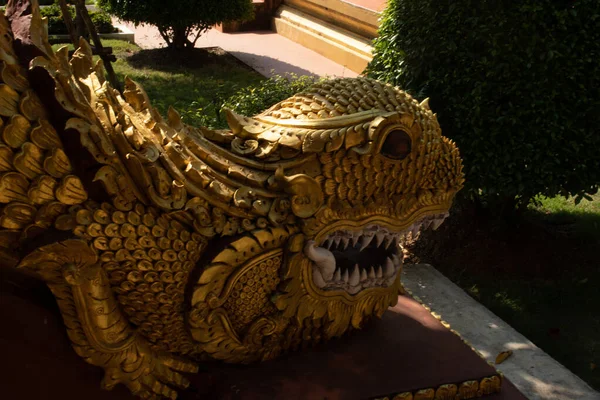 Tailândia Chiang Rai Templo Wat Saeng Kaeo — Fotografia de Stock