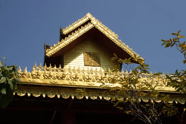 Tailândia Chiang Rai Templo Wat Saeng Kaeo — Fotografia de Stock