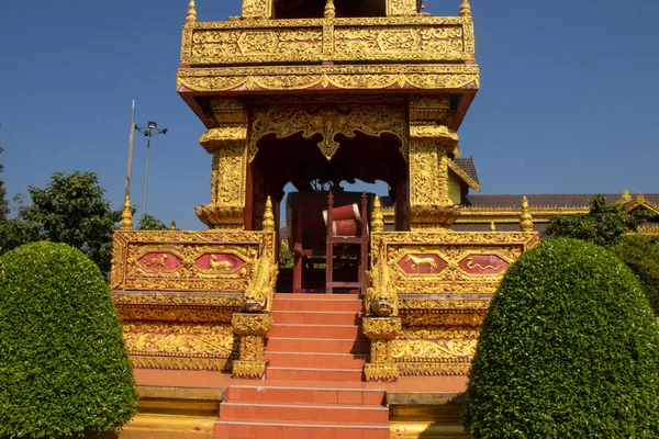 Thajsko Chiang Rai Wat Saeng Kaeo Temple — Stock fotografie