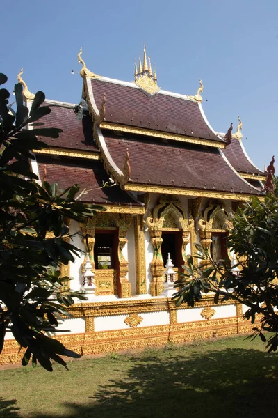 Thajsko Chiang Rai Wat Saeng Kaeo Temple — Stock fotografie