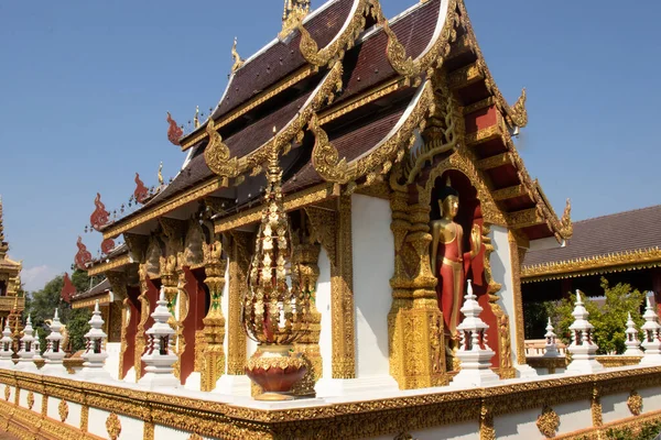 Thaiföld Csang Raj Vagyok Wat Saeng Kaeo Templom — Stock Fotó