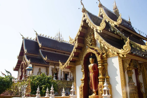 Thaiföld Csang Raj Vagyok Wat Saeng Kaeo Templom — Stock Fotó