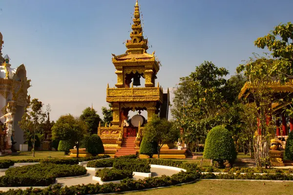 Thailandia Chiang Rai Tempio Wat Saeng Kaeo — Foto Stock