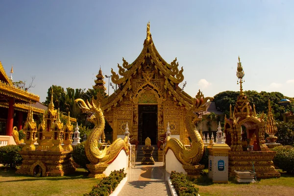 Tailândia Chiang Rai Templo Wat Saeng Kaeo — Fotografia de Stock