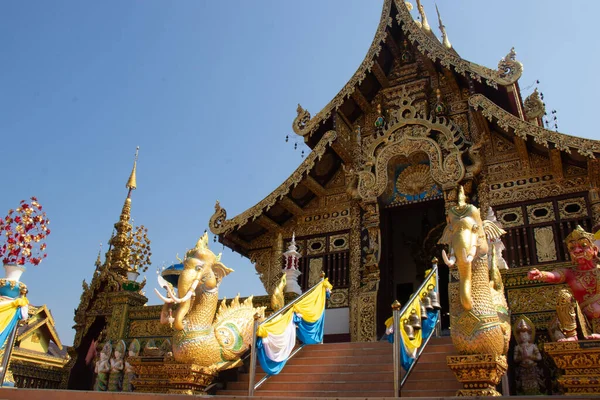 Tailândia Chiang Rai Templo Wat Saeng Kaeo — Fotografia de Stock