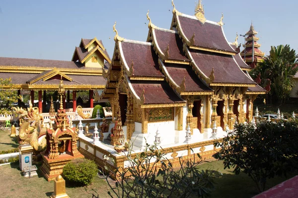 Thajsko Chiang Rai Wat Saeng Kaeo Temple — Stock fotografie