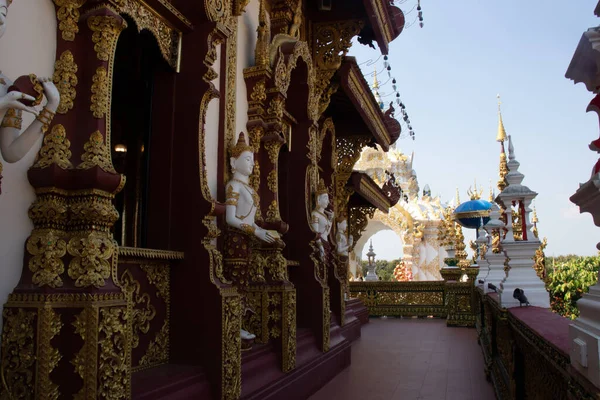 Thailandia Chiang Rai Tempio Wat Saeng Kaeo — Foto Stock