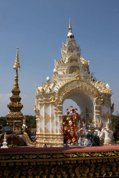Tailândia Chiang Rai Templo Wat Saeng Kaeo — Fotografia de Stock