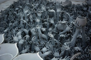 Tayland. Chiang Rai. Beyaz Tapınak