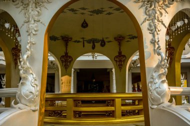 Tayland. Chiang Rai. Beyaz Tapınağın güzel bir manzarası