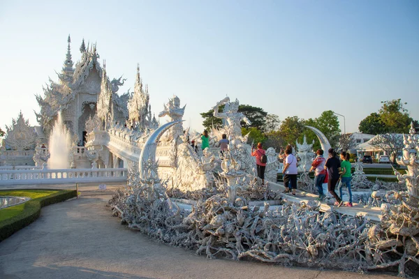 Thaïlande Chiang Rai Temple Blanc — Photo