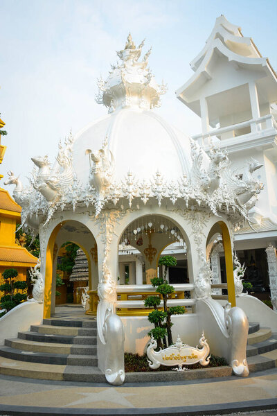 Thailand. Chiang Rai. A beautiful view of White Temple