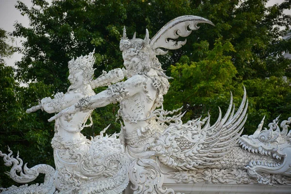 Таиланд Чан Рай Прекрасный Вид Белый Храм — стоковое фото