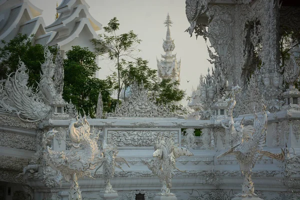 Таиланд Чан Рай Прекрасный Вид Белый Храм — стоковое фото
