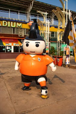 Tayland. Chiang Rai. Singha Stadyumu 'nun güzel manzarası.