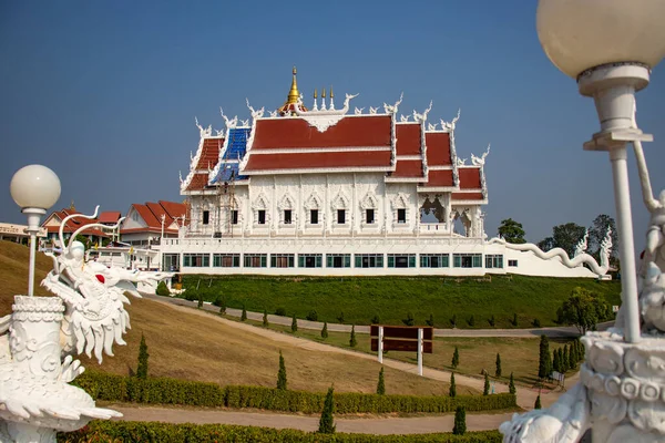 Thailand Ben Chiang Rai Wat Huai Pla Kang Tempel — Stockfoto