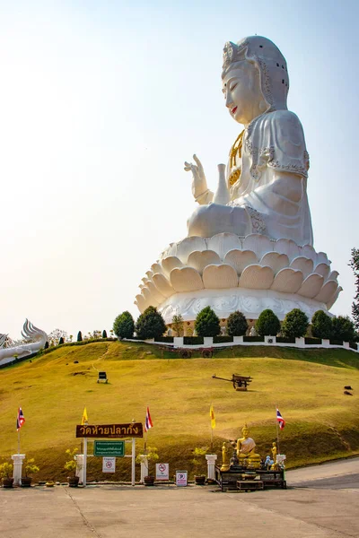 Thailandia Chiang Rai Tempio Wat Huai Pla Kang — Foto Stock