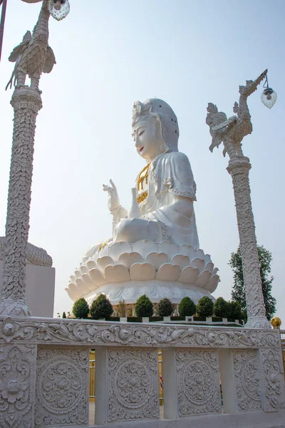 Thajsko Chiang Rai Wat Huai Pla Kang Temple — Stock fotografie
