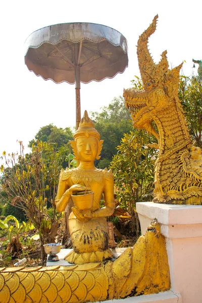 Таиланд Чан Рай Вид Буддийский Храм — стоковое фото