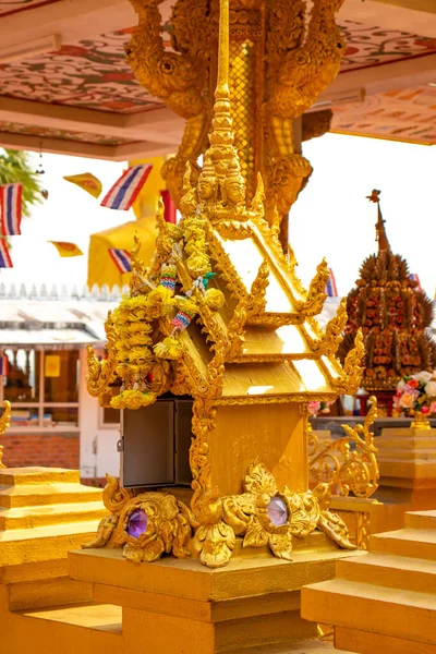 Thaïlande Chiang Rai Une Vue Temple Bouddhiste — Photo