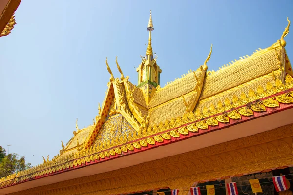 Tailândia Chiang Rai Uma Vista Templo Budista — Fotografia de Stock