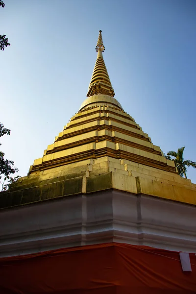 Thailand Chiang Rai Ein Schöner Blick Auf Den Tempel Wat — Stockfoto