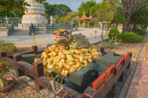 Thailand Kanchanaburi Ein Blick Auf Einen Chinesischen Tempel — Stockfoto