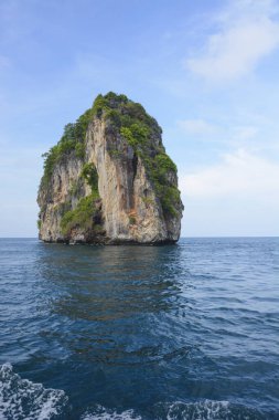 Tayland. Phi Phi Adası 'nın güzel bir manzarası. 