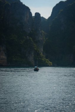 Tayland. Phi Phi Adası 'nın güzel bir manzarası. 