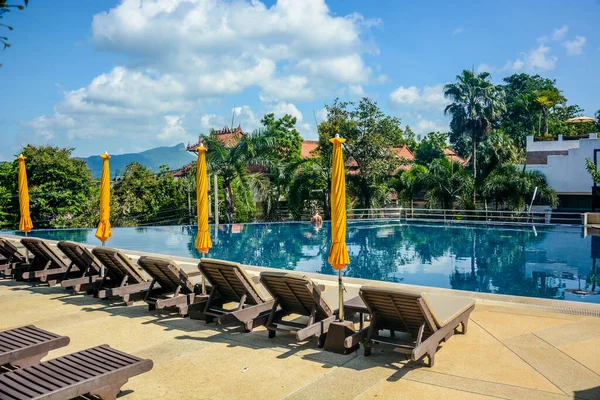 Tailândia Uma Bela Vista Hotel Cidade Krabi — Fotografia de Stock