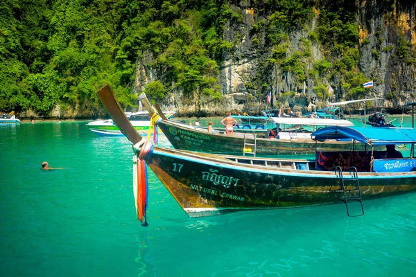 Ταϊλάνδη Μια Όμορφη Θέα Του Νησιού Phi Phi — Φωτογραφία Αρχείου