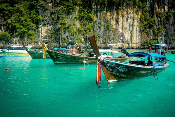 Tailândia Uma Bela Vista Ilha Phi Phi — Fotografia de Stock