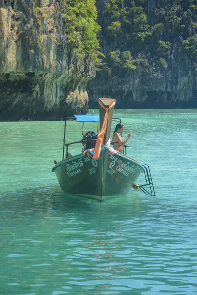 Tailândia Uma Bela Vista Ilha Phi Phi — Fotografia de Stock