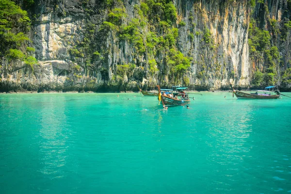 Ταϊλάνδη Μια Όμορφη Θέα Του Νησιού Phi Phi — Φωτογραφία Αρχείου