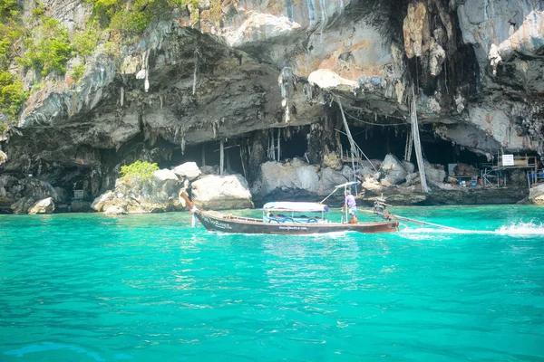 Ταϊλάνδη Μια Όμορφη Θέα Του Νησιού Phi Phi — Φωτογραφία Αρχείου