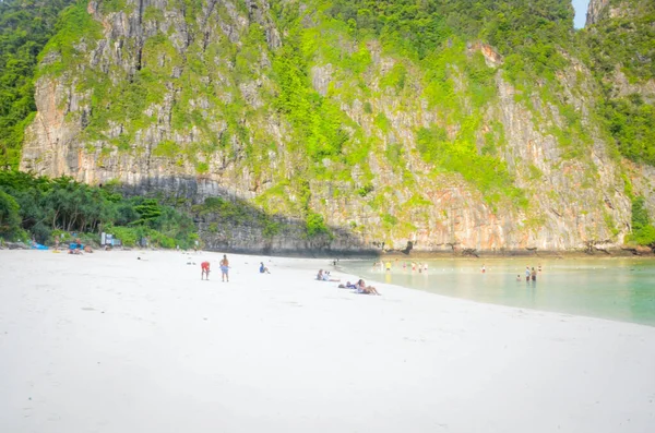 Thailand Phi Phi Island Ein Blick Auf Den Strand Von — Stockfoto