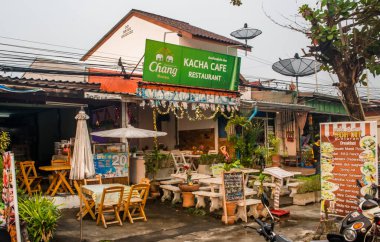 Tayland. Sukhothai. Güzel bir şehir manzarası.
