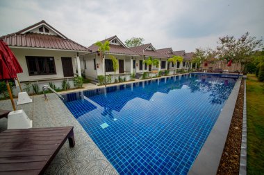Tayland. Sukhothai. Güzel bir şehir manzarası.