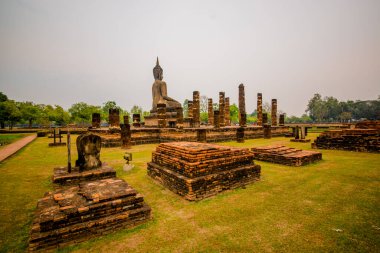 Tayland. Sukhothai. Tarihi Park Manzarası.