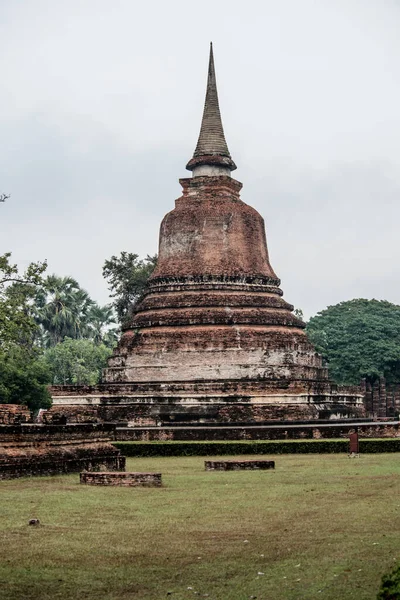 Tailândia Sukhothai Uma Bela Vista Cidade Parque Histórico — Fotografia de Stock