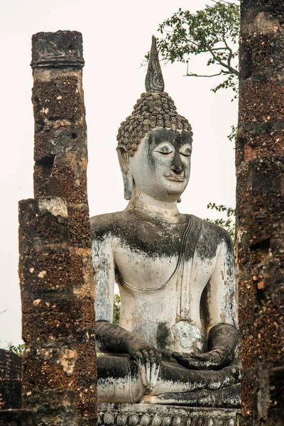 Thailand Sukhothai Een Prachtig Uitzicht Het Historische Stadspark — Stockfoto