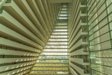 Singapur. Marina Körfezi Kumları manzarası