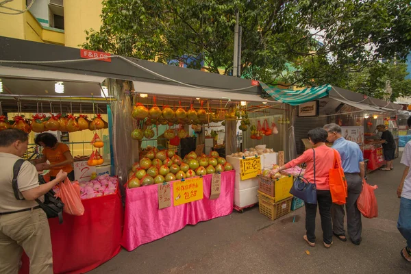 Singapur Piękny Widok Chinatown Mieście — Zdjęcie stockowe