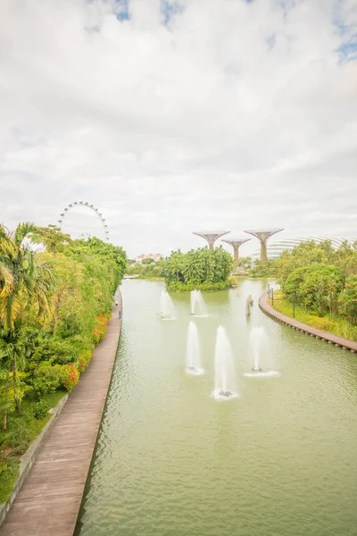 Singapur Ogrody Nad Zatoką — Zdjęcie stockowe