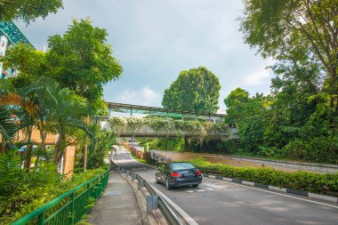 Singapur. Sentosa Adası manzarası