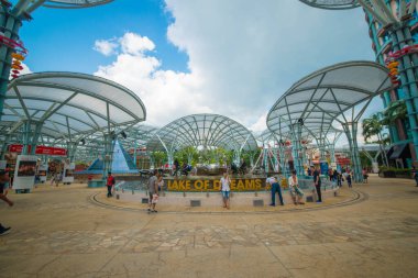 Singapur. Sentosa Adası manzarası