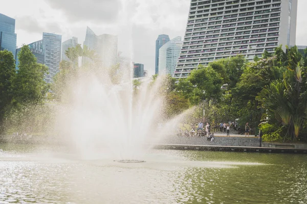 Szingapúr Kilátás Marina Bay Sands — Stock Fotó