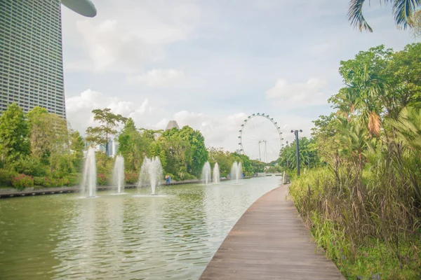 Singapur Pohled Marina Bay Sands — Stock fotografie