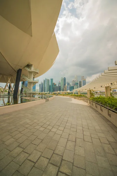 Σιγκαπούρη Μια Άποψη Του Marina Bay Sands — Φωτογραφία Αρχείου